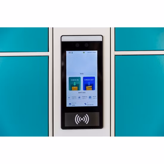 スーパー マーケットやジムで使用される金属 Qr コード電子デポジット ストレージ ロッカー